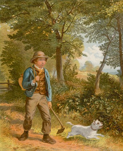 Fluitend door het bos door William III after Bromley